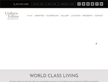 Tablet Screenshot of cedarsedina.com